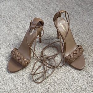 {Express} Braided Stiletto Heels
